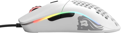 Model O Wired Gaming Mouse 67G Superlight Honeycomb Design, RGB, Pixart 3360 Sensor, Omron Switches, Ambidextrous - Matte White